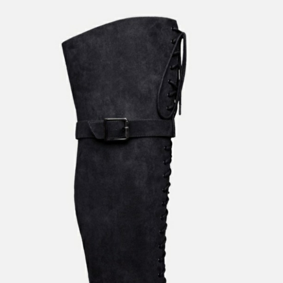 Piper Thigh High Combat Boot - Picture 4 of 5